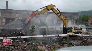 Downtown Oneonta demolition [upl. by Sewel652]