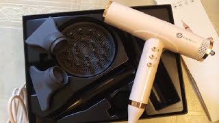 Slopehill Professional Hair Dryer with Diffuser Attachment Review Powerful Magnetic Attachments [upl. by Siol58]