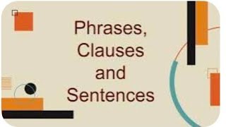 English Grammar💯👍 Sentence Clause Phrase 😍 [upl. by Bertolde]