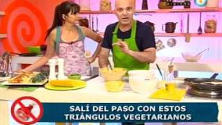 Recetas sin carne Triángulos con mil rellenos vegetarianos Parte 2 [upl. by Deth]