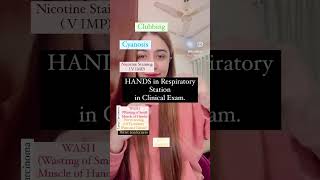 Examination of hands in respiratory system examination haleimaaali mbbs mrcp fcps clinical [upl. by Hsiwhem]