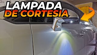 COMO INSTALAR LED DE CORTESIA NO RETROVISOR [upl. by Einaffets]