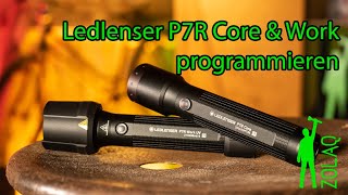 Ledlenser P7R Core amp Work programmieren [upl. by Helmer]