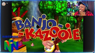 BANJO KAZOOIE TRAILER REACTION NINTENDO SWITCH ONLINE N64 [upl. by Liva177]