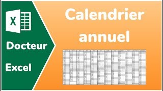 Calendrier perpétuel Excel le fichier  Docteur Excel  Calendrier 2024 [upl. by Nnael]