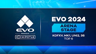 Evo 2024 Presented By Chipotle Day 2 Top 6 KOFXV MK1 UNI2 3S [upl. by Stroup705]