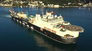 SAIPEM  Castorone passing through the Bosphorus Strait [upl. by Golden159]