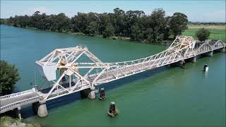 Drone video a few Sacramento River Delta towns and draw bridges [upl. by Marozas]