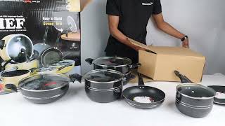 Nonstick Cookware Premium Quality By Majestic Chef Cookware [upl. by Theda]