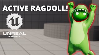 How to Make an Active Ragdoll like Gang Beasts in Unreal Engine 5 [upl. by Jean]