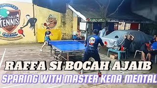 SPARING BIASA MASTER KENA MENTAL📍PURWANTO 🆚 RAFFA tenismeja tabletennis turnamen pingpong [upl. by Fonz832]