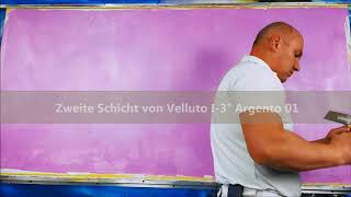 Velluto I3° Argento 01  Samteffekt selber machen [upl. by Ardnaid323]