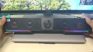 Unboxing  Redragon Darknets GS570 SoundbarSpeaker [upl. by Dallon528]