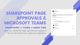 SharePoint Page Approvals in Microsoft Teams [upl. by Shiau621]