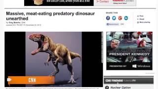 Newly discovered dinosaur possibly bigger than T Rex [upl. by Yrollam460]