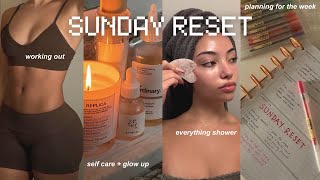 SUNDAY RESET VLOG  full body pamper routine  preparing for the week  cleaning my space [upl. by Aleacim]