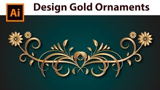 How to create a Gold Border  Adobe Illustrator [upl. by Merriam]