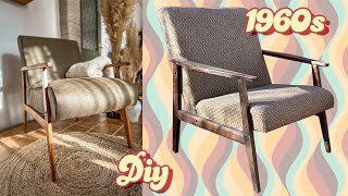 Kako obnoviti staru fotelju   1960s RETRO LOUNGECHAIR RESTORATION [upl. by Daggna]