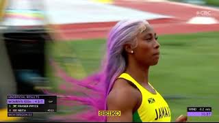 ShellyAnn FraserPryce Wins Her Heat 100m [upl. by Jewell]