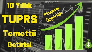 Tüpraş 10 Yıllık Temettü Getiri Hesaplaması 2022 TUPRS Uzun Vade Getiri Finansal Özgürlük [upl. by Perlis]