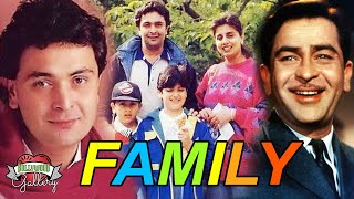 Rishi Kapoor Family With Parents Wife Son Daughter Brother Sister amp Uncle [upl. by Lynnell]