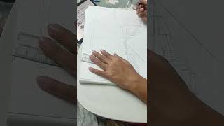 railway station drawing stepbystep drawing art artwork viral vlog trendy youtube shorts [upl. by Onateyac]