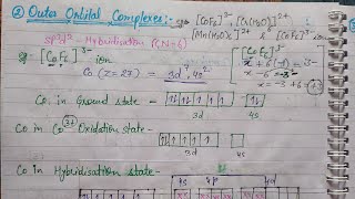 Octahedral Coordination Complexes On the basis of VBT [upl. by Attennhoj]