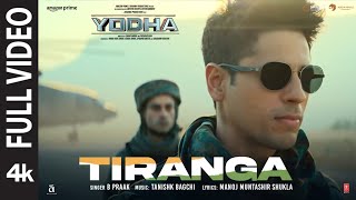 YODHA Tiranga Full Video Sidharth Malhotra Raashii Khanna  Tanishk Bagchi B Praak  Manoj M [upl. by Naellij]