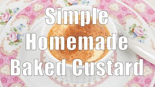 Easy Homemade Baked Custard Med Diet Episode 2 [upl. by Fabien]