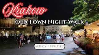 Krakow Night Walk  Polands Rynek Główny [upl. by Nnaeilsel759]