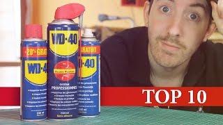 TOP 10 DES UTILISATIONS IMPROBABLES DU WD40 [upl. by Dorette565]