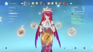 My Rosaria build  showcase GenshinImpact [upl. by Eizus]