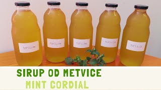 Sirup od metvice mente  korak po korak  Mint cordial  step by step [upl. by Nador329]