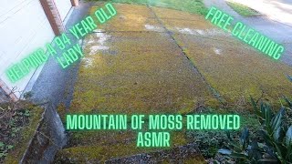 Free Pressure Washing for 94 year old lady pressurewashing ASMR satisfying freework [upl. by Ahseral]