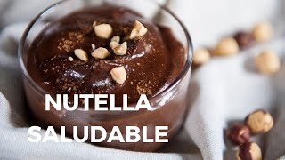 CÓMO HACER NUTELLA CASERA SALUDABLE  SIN AZÚCAR Y 100 VEGANA [upl. by Monjo966]