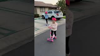 How does this iSinwheel Mini kids electric scooter accelerate and slide [upl. by Aniluj582]