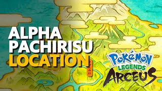 Alpha Pachirisu Pokemon Legends Arceus Location [upl. by Akimyt]