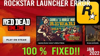 HOW TO FIX ROCKSTAR LAUNCHER ERROR sECRET FIX 2022 [upl. by Nyrual]