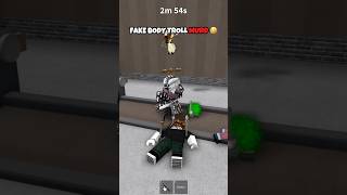 FAKE BODY MURDERER TROLLING IN MM2 😂 mm2 roblox robloxshorts shorts [upl. by Kirven]