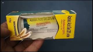 Aziderm 20 Gel  Azelaic Acid Gel  Aziderm Gel Aziderm 20 Gel Uses Side effects Benefits Dosage [upl. by Gnilrac906]