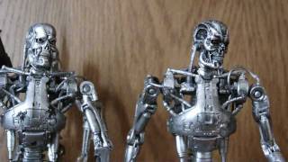 Terminator 7 endoskeleton in depth comparison review Mcfarlan vs NECA [upl. by Anirehtac]