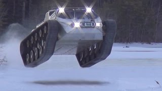 Ripsaw EV2 ice drifting Ken Block Hoonagan Style 2015 [upl. by Reivaz]