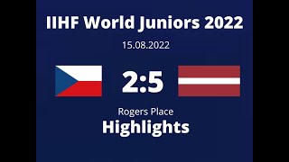 IIHF World Juniors 2022 Czech Republic U20 VS Latvia U20 Goals and Highlights [upl. by Nishi242]