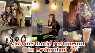 Visiting aesthetic new restaurant in Hyderabad  bhabhi or sabina gussa hogai  reema aly [upl. by Naeruat]