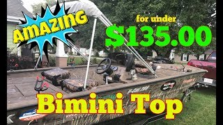 Put a Bimini Top on your boat for under 13500  Boat Covers amp Bimini Tops [upl. by Letniuq539]