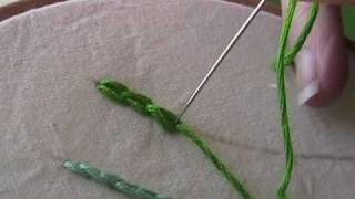 Embroidery How to Chainstitch [upl. by Pardo]