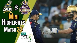 Short Highlights  Quetta Gladiators Vs Peshawar Zalmi  Match 23  10 March  HBL PSL 2018  M1F1 [upl. by Nnalorac]