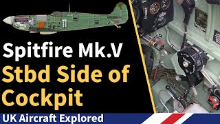 Spitfire Mk V  Starboard Side of Cockpit [upl. by Reyaht]