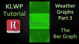 KLWP KWGT Tutorial  Weather Graphs  Part 3  THE BAR GRAPH [upl. by Indyc]