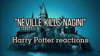 Neville kills Nagini  Harry Potter Reactions [upl. by Maretz]